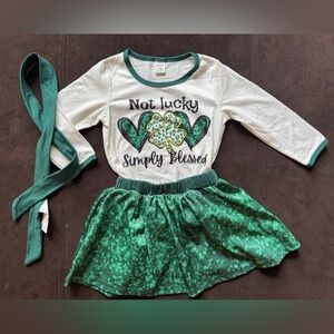 SHEIN Blessed Faux Sequin 3 Piece Outfit